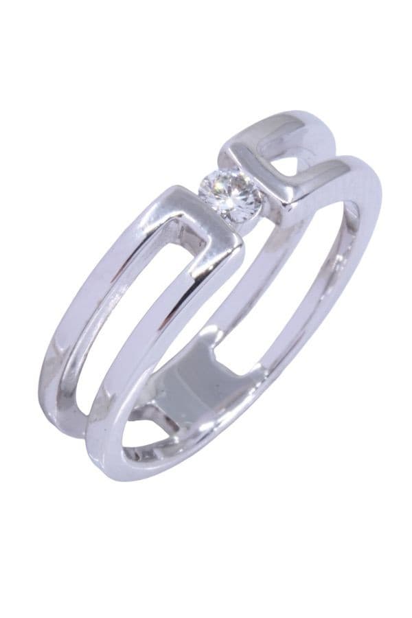 SOLITAIRE MODERNE DIAMANT — vue 3