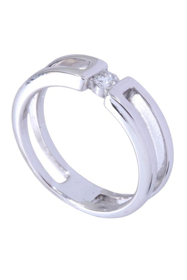 SOLITAIRE MODERNE DIAMANT — vue 4