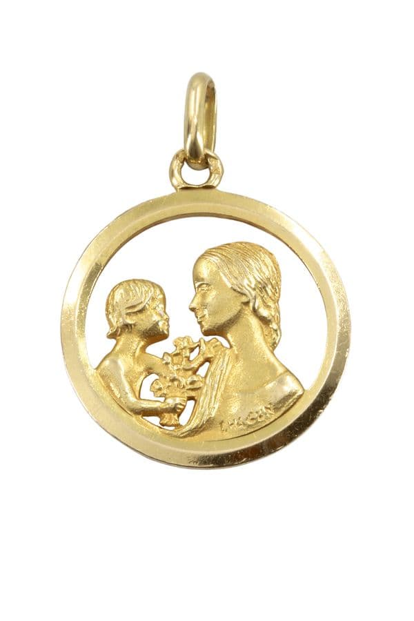 MÉDAILLE MÈRE ET ENFANT — vue 1