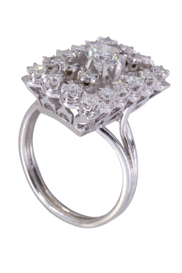 BAGUE DIAMANTS ANNÉES 50' — vue 4