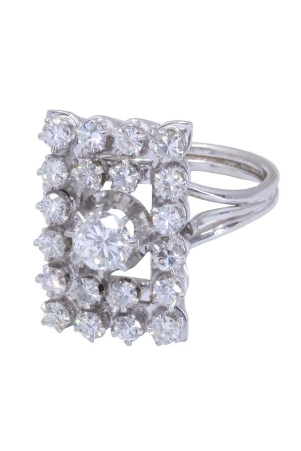 BAGUE DIAMANTS ANNÉES 50' — vue 5