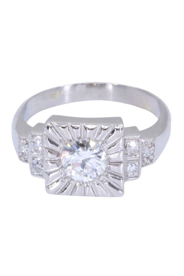 BAGUE ART-DÉCO DIAMANTS — vue 6