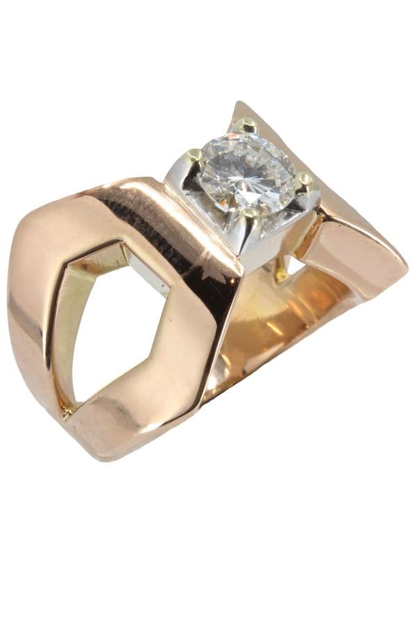 SOLITAIRE MODERNE DIAMANT 0.84 CARAT — vue 4