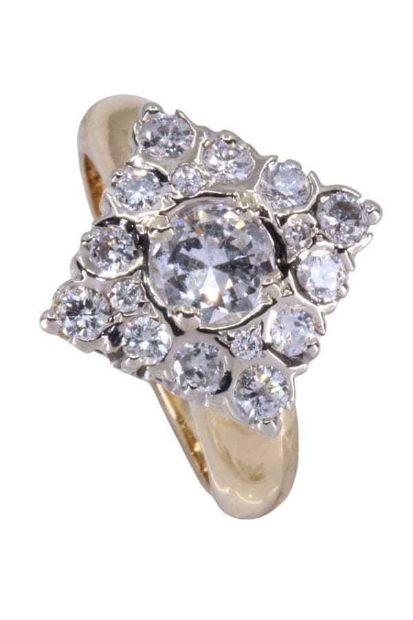 BAGUE MODERNE DIAMANTS — vue 5