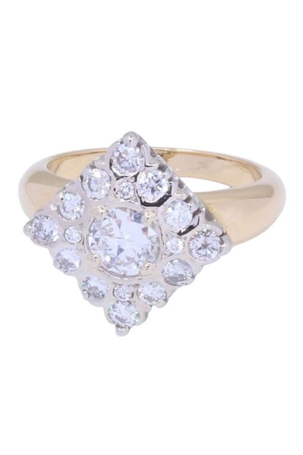 BAGUE MODERNE DIAMANTS — vue 6