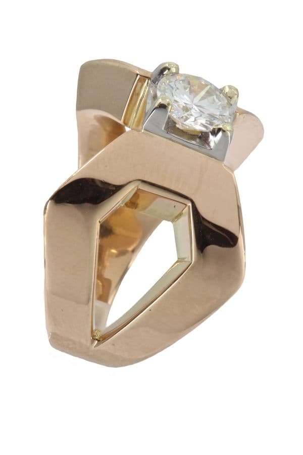 SOLITAIRE MODERNE DIAMANT 0.84 CARAT — vue 5