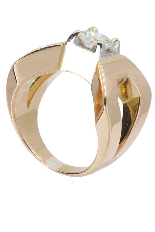 SOLITAIRE MODERNE DIAMANT 0.84 CARAT — vue 6