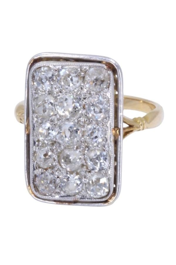 BAGUE ART-NOUVEAU DIAMANTS — vue 6