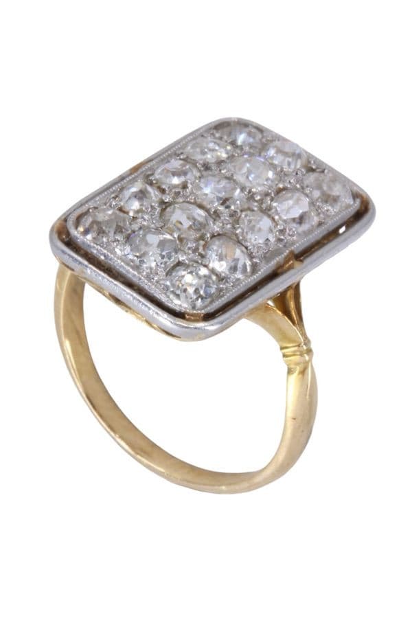 BAGUE ART-NOUVEAU DIAMANTS — vue 5