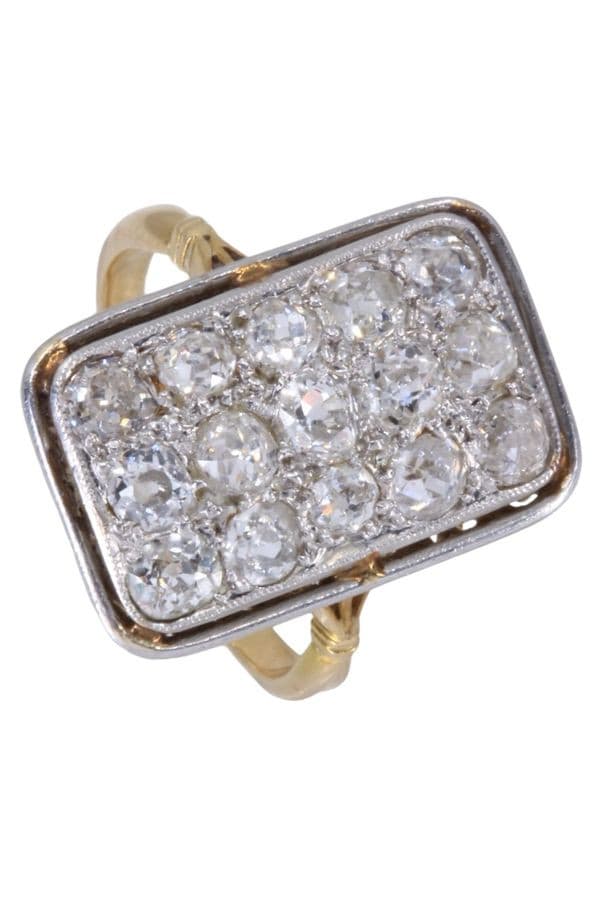 BAGUE ART-NOUVEAU DIAMANTS — vue 4