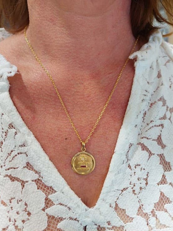 MÉDAILLE D'AMOUR SIGNÉE AUGIS — vue 2
