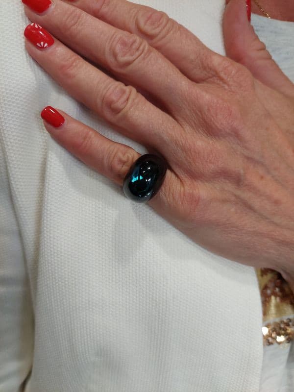BAGUE BACCARAT "TANGO" — vue 2