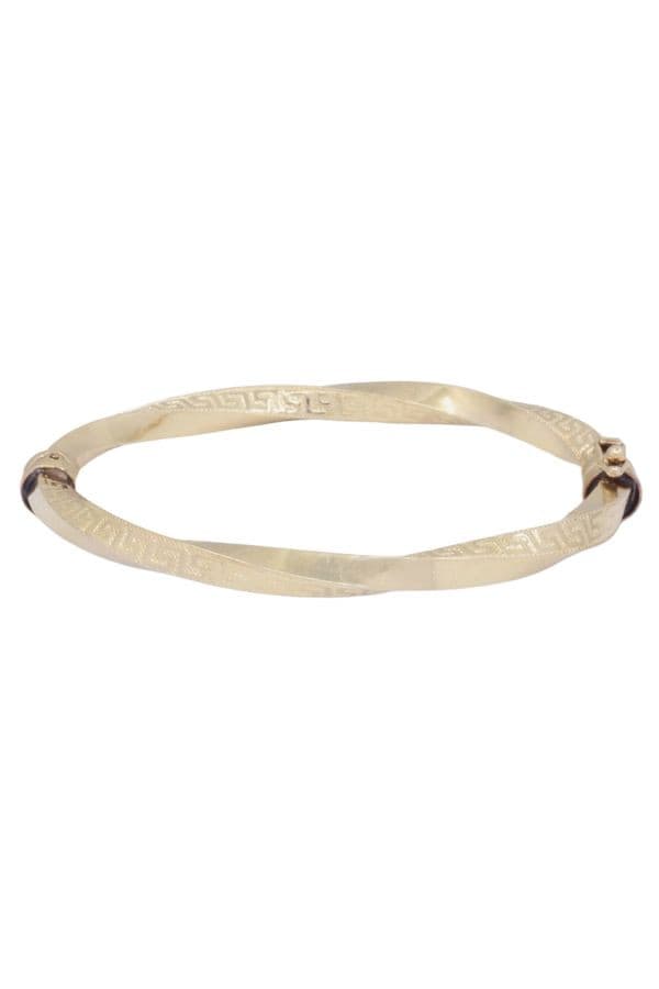 BRACELET JONC OUVRANT TORSADÉ — vue 1