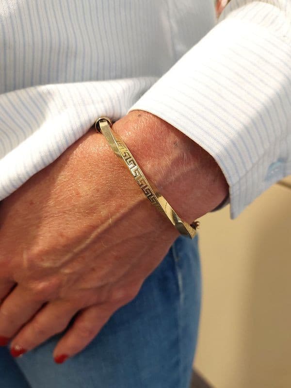 BRACELET JONC OUVRANT TORSADÉ — vue 2