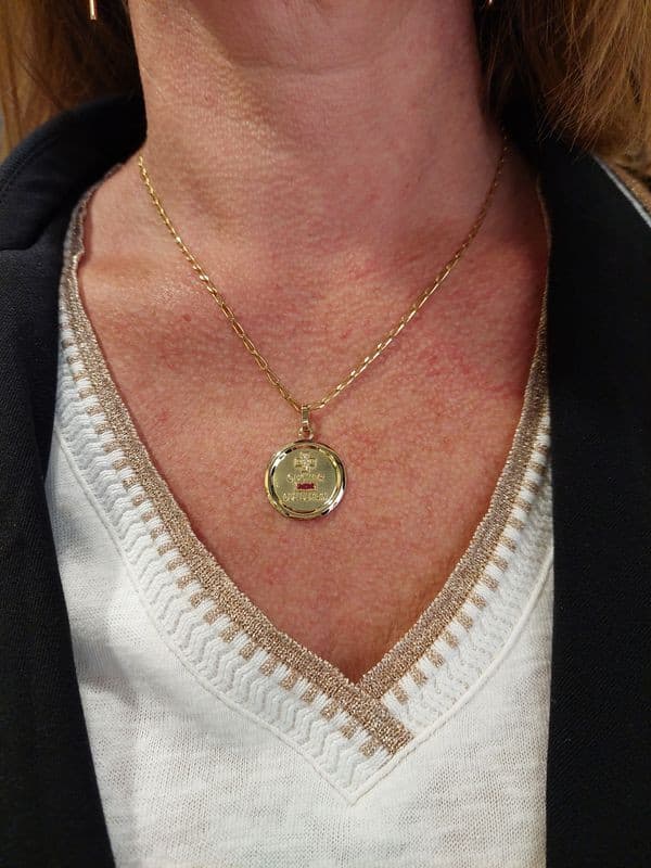 MÉDAILLE D'AMOUR SIGNÉE AUGIS — vue 2