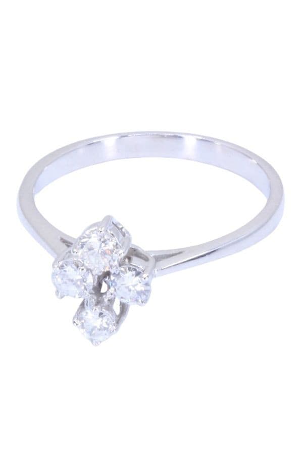 BAGUE MODERNE DIAMANTS — vue 6