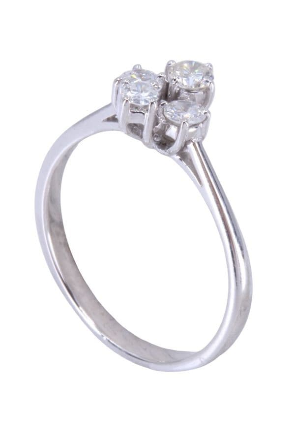 BAGUE MODERNE DIAMANTS — vue 5