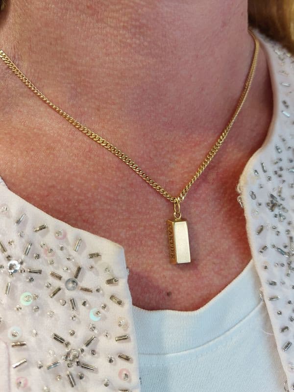PENDENTIF LINGOT CARTIER — vue 2