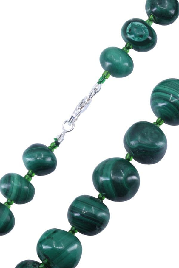 COLLIER MALACHITE EN CHUTE — vue 3