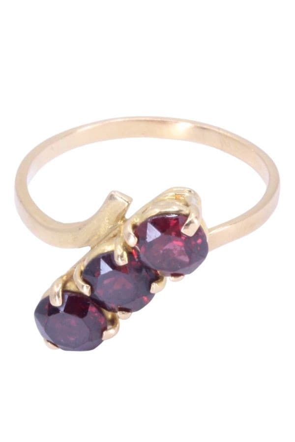 BAGUE ANCIENNE GRENATS — vue 6