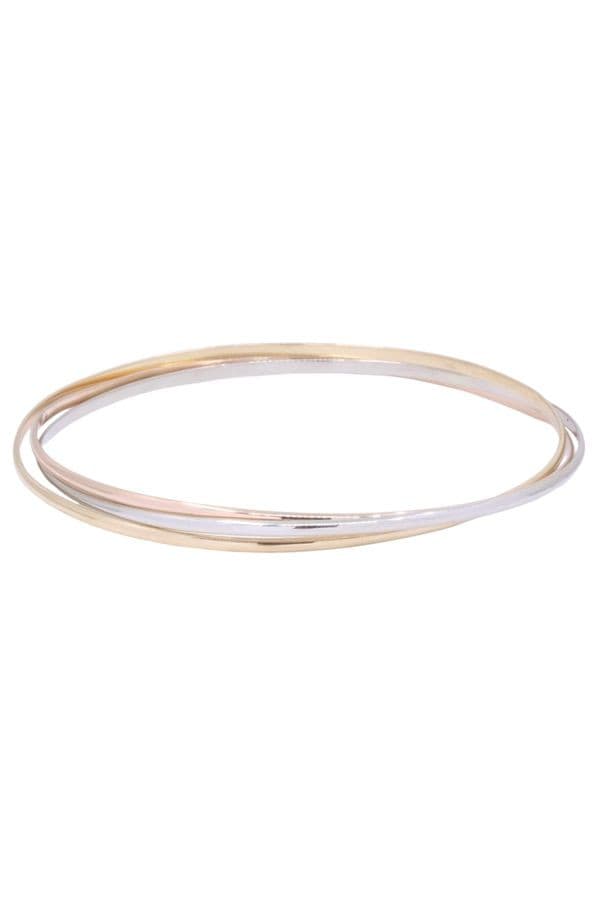 BRACELET JONC 3 ANNEAUX 3 ORS — vue 1