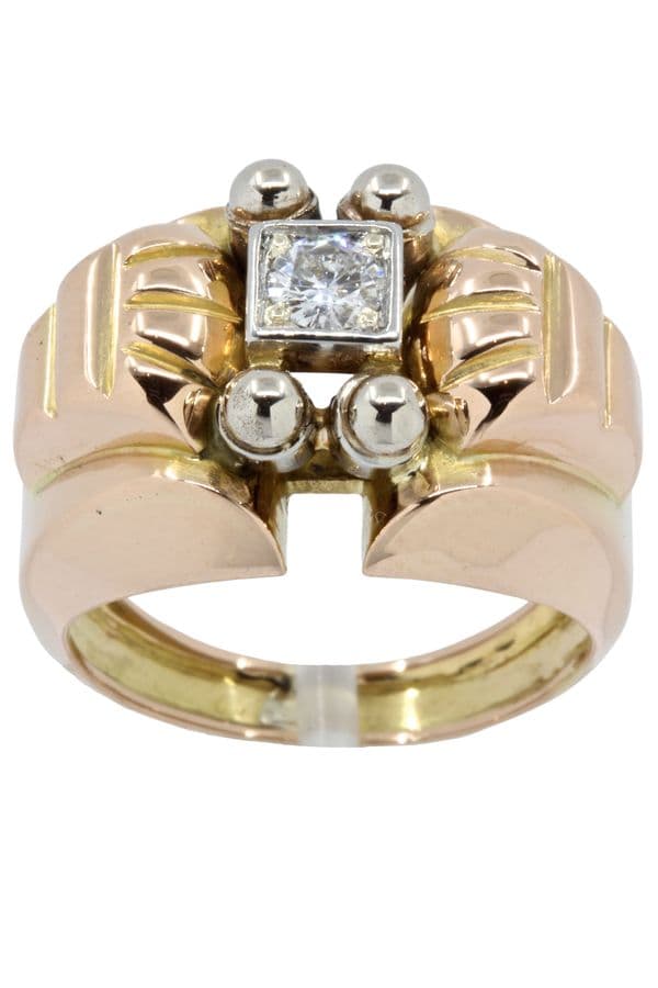 SOLITAIRE DIAMANT ANNÉES 50' — vue 1