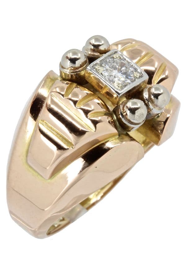 SOLITAIRE DIAMANT ANNÉES 50' — vue 3