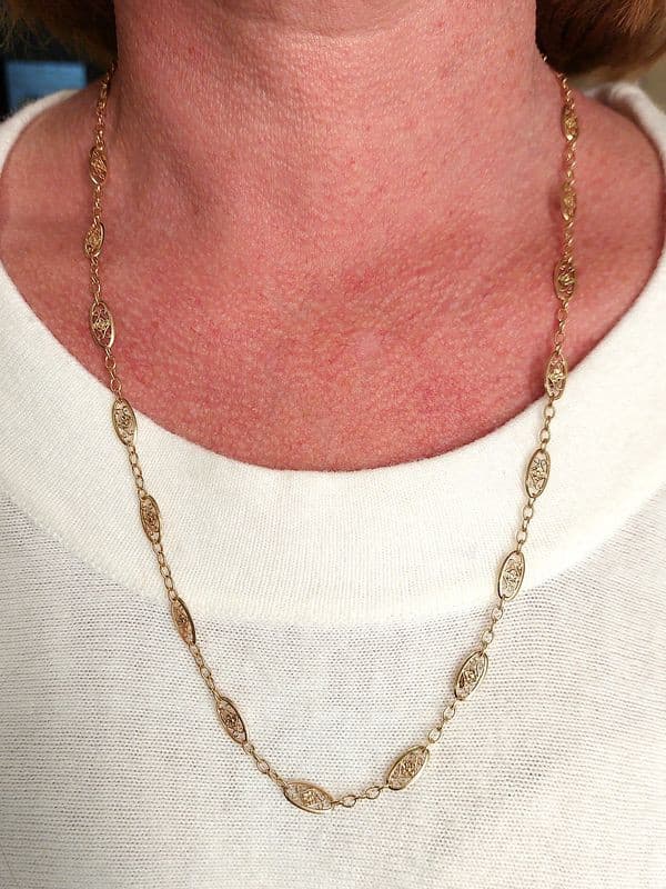COLLIER ANCIEN FILIGRANE — vue 2