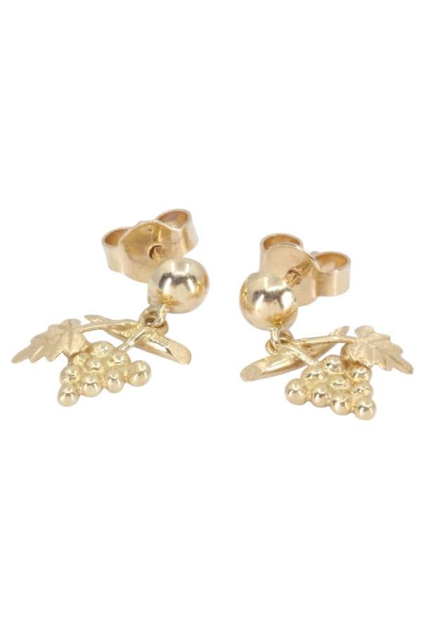 BOUCLES D'OREILLES GRAPPES DE RAISINS — vue 3