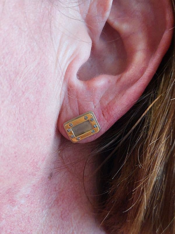 BOUCLES D'OREILLES CARTIER "SANTOS DUMONT" — vue 2