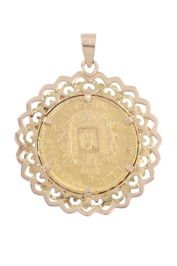 PENDENTIF 20 FRANCS NAPOLÉON III — vue 3