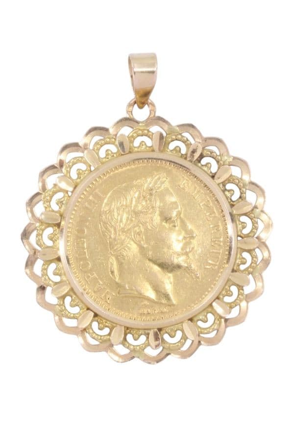 PENDENTIF 20 FRANCS NAPOLÉON III — vue 1