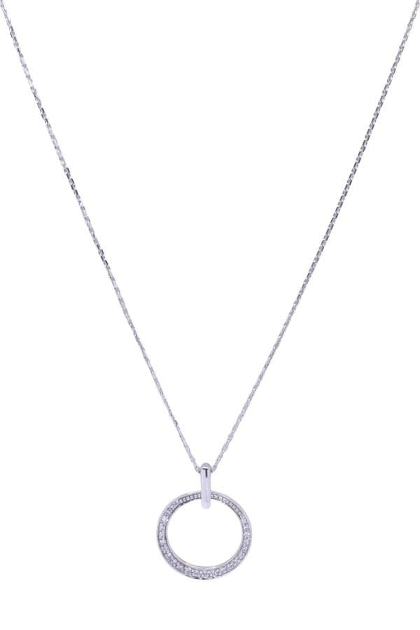 COLLIER MODERNE DIAMANTS — vue 1