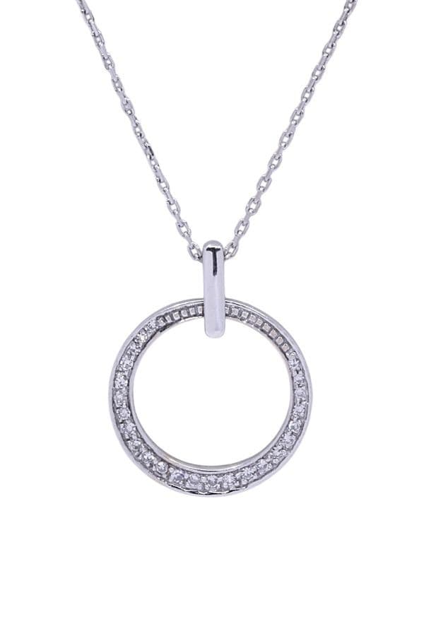 COLLIER MODERNE DIAMANTS — vue 3