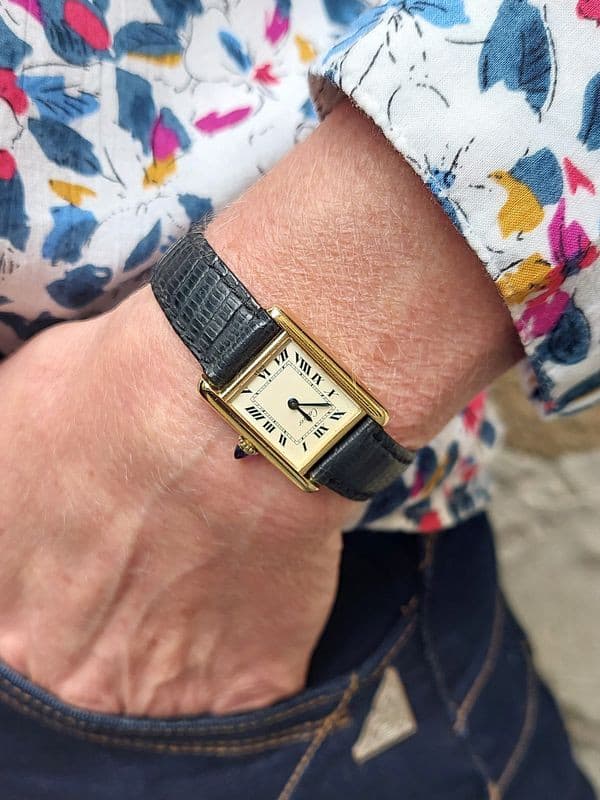 CARTIER TANK VERMEIL PM — vue 2
