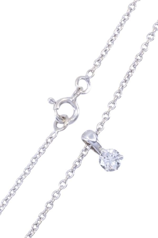 COLLIER DIAMANT SOLITAIRE 0.30 CARAT — vue 4
