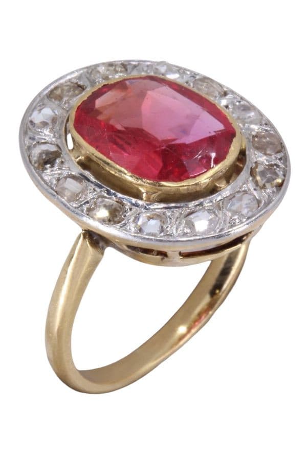 POMPADOUR ART-NOUVEAU RUBIS ET DIAMANTS — vue 3
