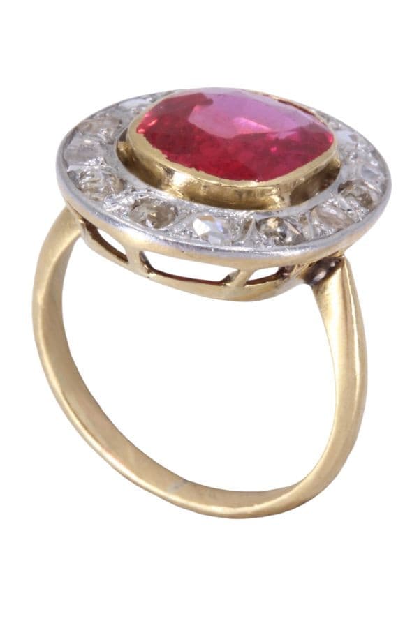 POMPADOUR ART-NOUVEAU RUBIS ET DIAMANTS — vue 4
