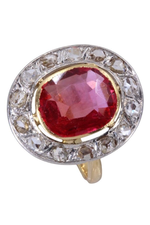 POMPADOUR ART-NOUVEAU RUBIS ET DIAMANTS — vue 5