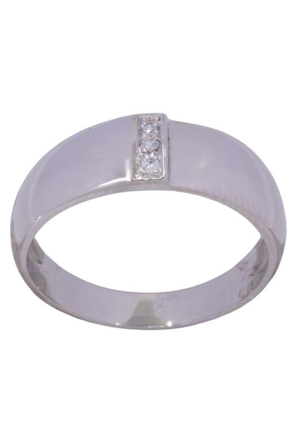 BAGUE MODERNE DIAMANTS — vue 1
