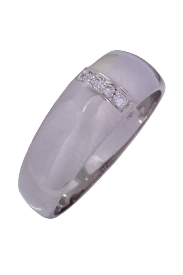 BAGUE MODERNE DIAMANTS — vue 4