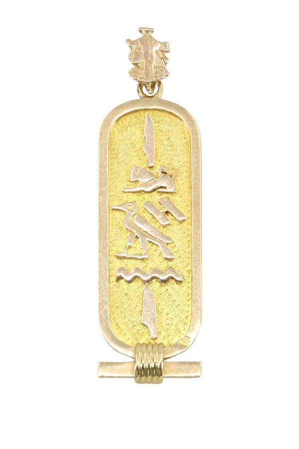 PENDENTIF CARTOUCHE ÉGYPTIENNE — vue 1