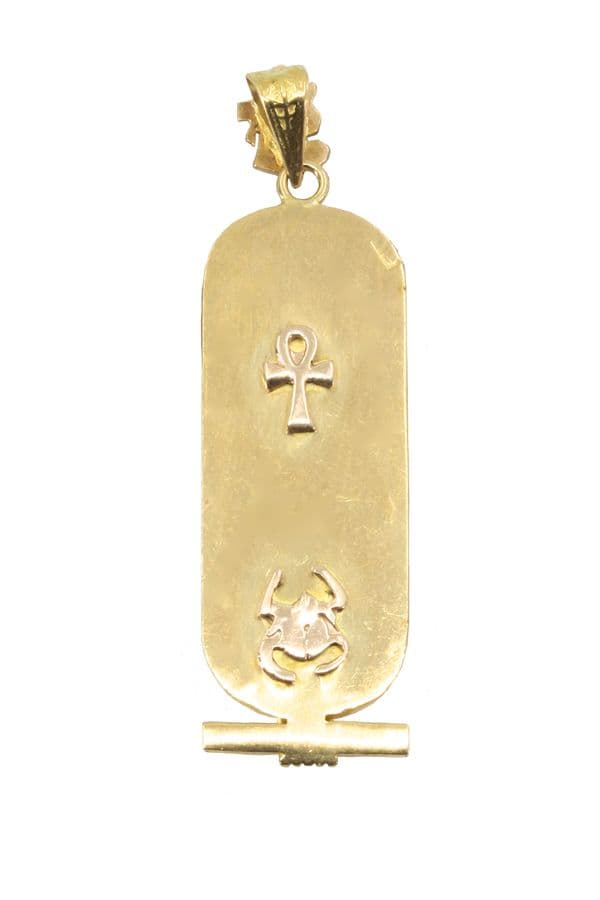 PENDENTIF CARTOUCHE ÉGYPTIENNE — vue 2