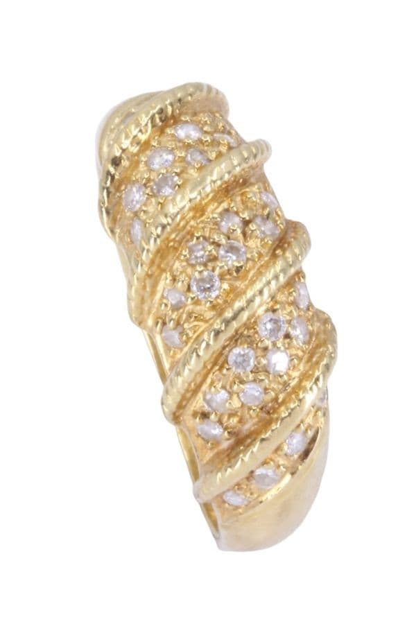 BAGUE JONC DIAMANTS — vue 4