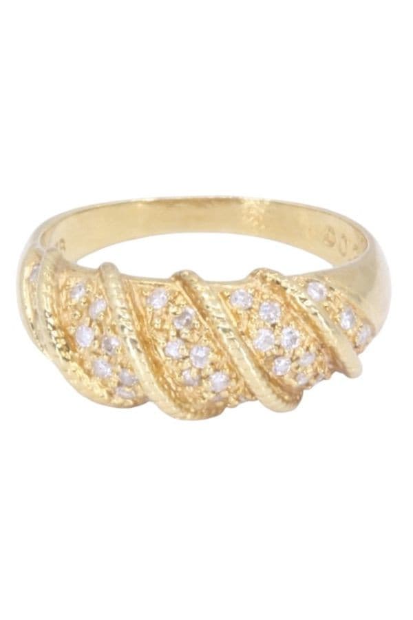 BAGUE JONC DIAMANTS — vue 6