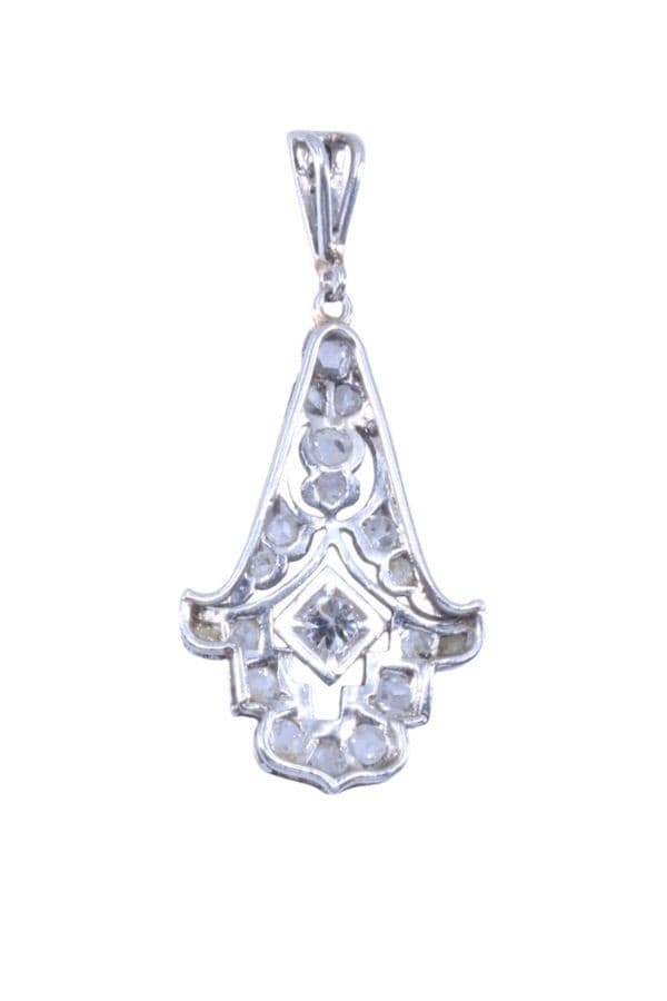 PENDENTIF ART-DÉCO DIAMANTS — vue 3