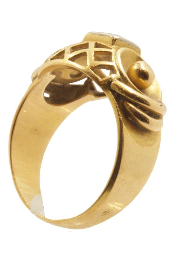 BAGUE DIAMANT ANNÉES 50' — vue 6