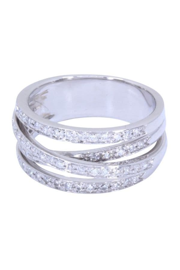 BAGUE ENTRELACÉE DIAMANTS — vue 6