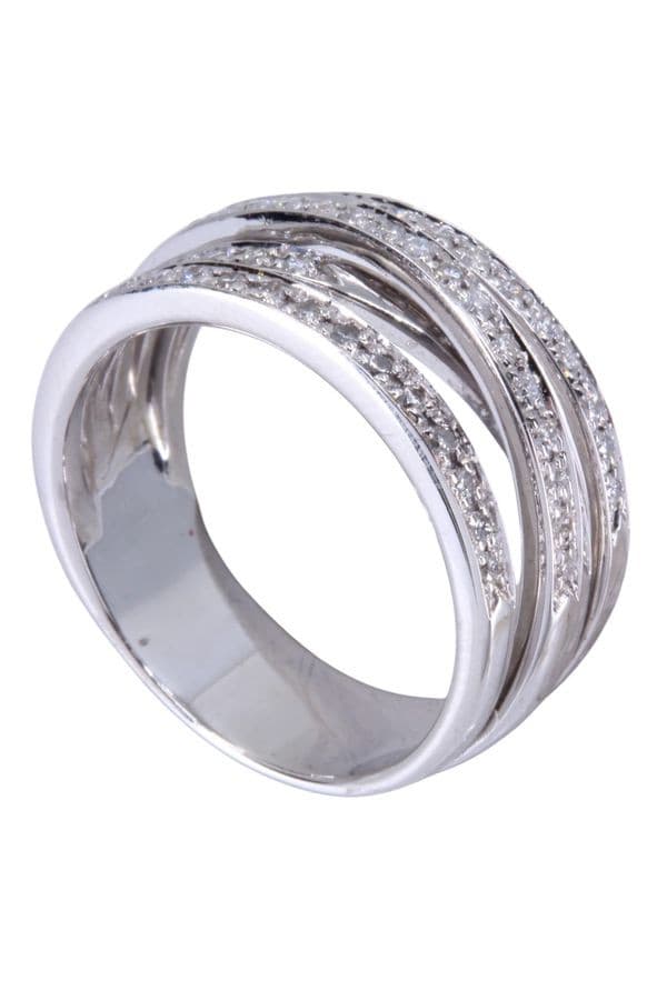 BAGUE ENTRELACÉE DIAMANTS — vue 5
