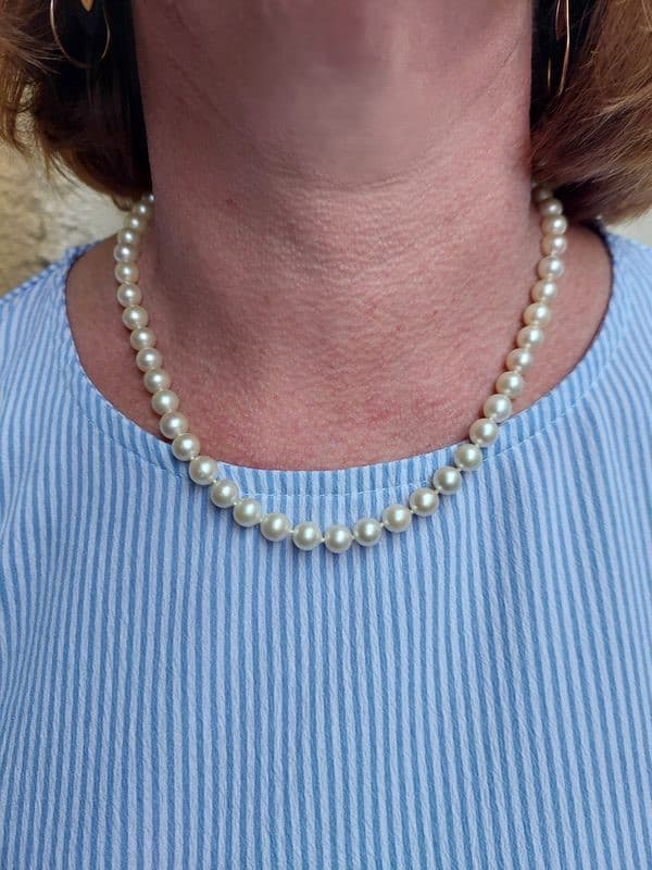 COLLIER DE PERLES CHOKER — vue 2